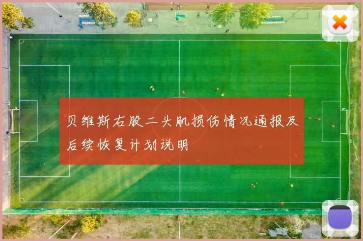 贝维斯右股二头肌损伤情况通报及后续恢复计划说明